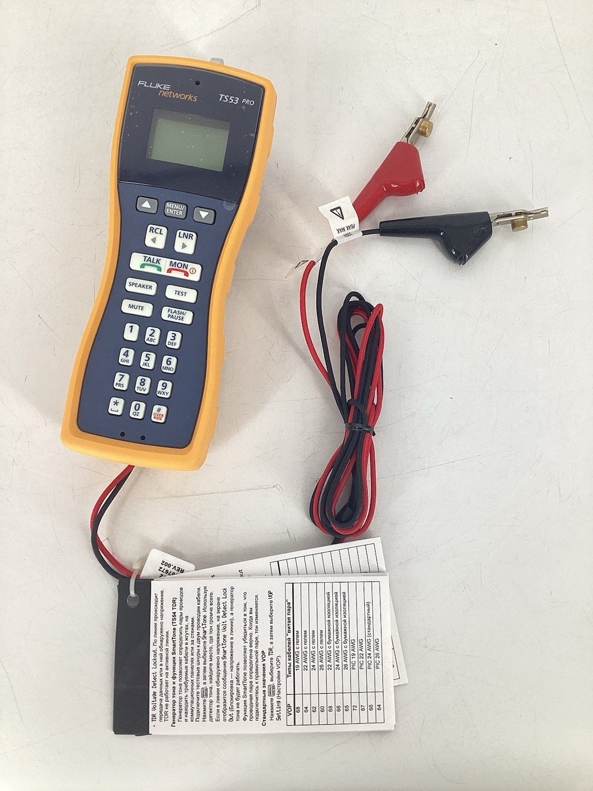FLUKE NETWORKS TS 53 PRO TEST SET (21E) - GREAT!