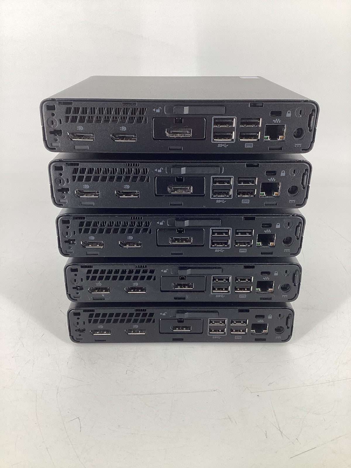 5 LOT HP Elitedesk 800 G3 Mini PC (i5-6500T, 8GB RAM, No SSD, No OS) No AC