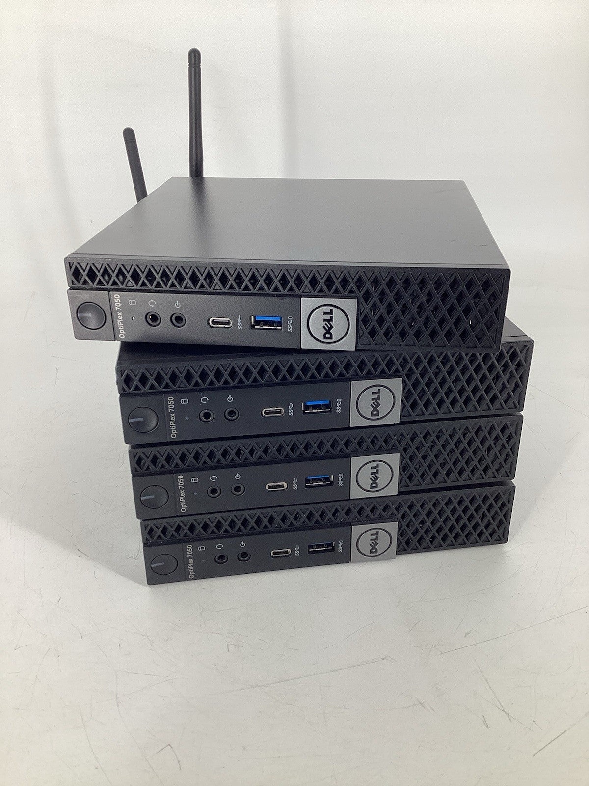 4 LOT Dell OptiPlex 7050 MFF (i5-6500T @2.5GHz, 8GB, 256GB SSD) Win10Pro No AC