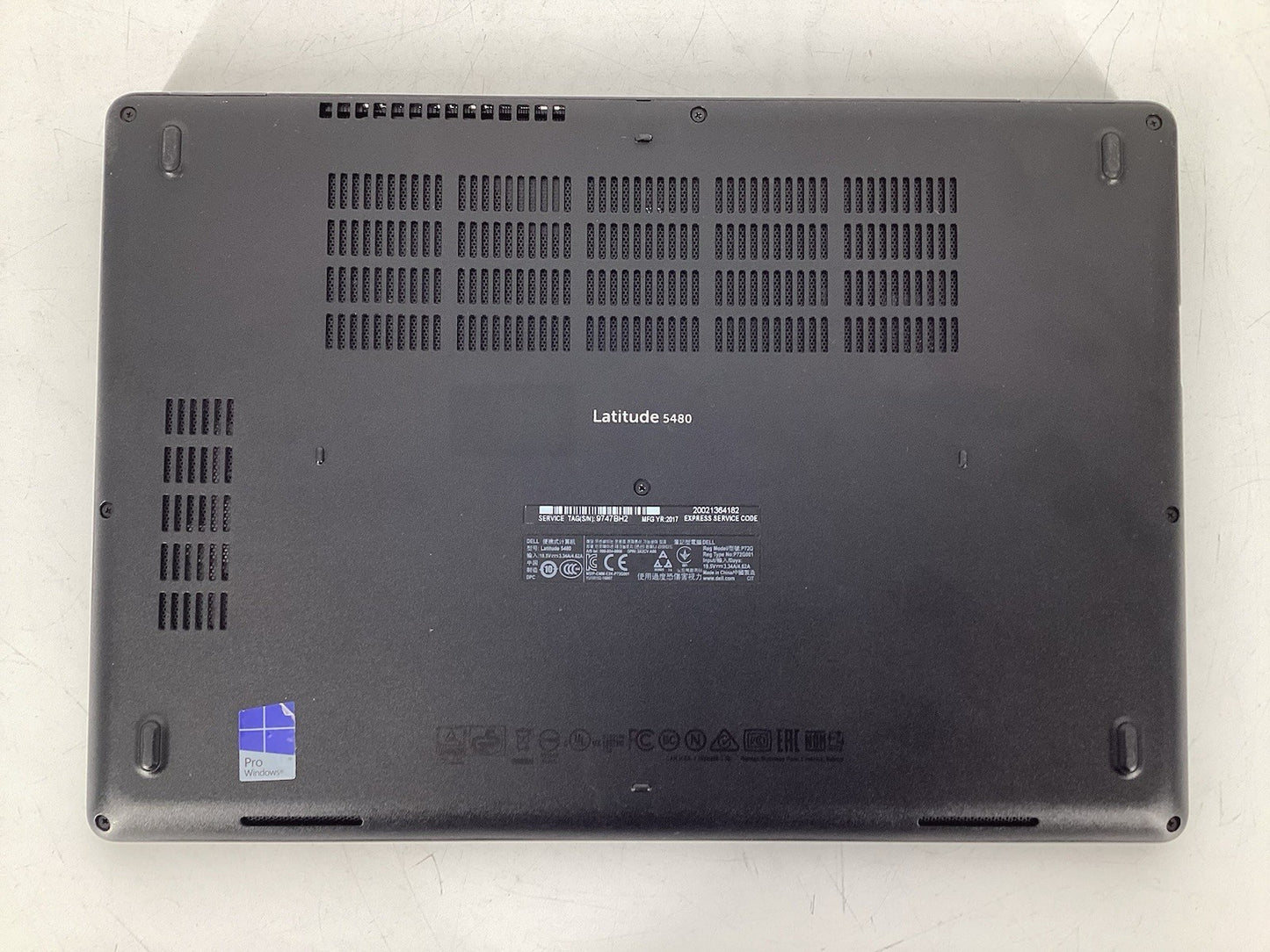 LOT OF 3 Dell Latitude 5480 14" (i5-6440HQ @2.6GHz, 8GB RAM No SSD, No OS) No AC