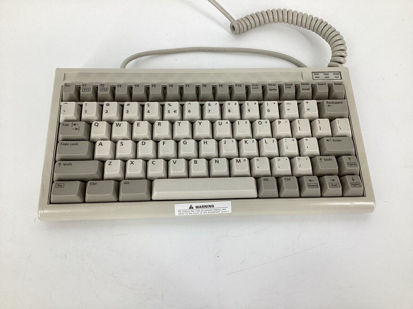 VINTAGE! BTC 5100C DIN 5 Pin Mini Compact Keyboard AT Din 6 Pin Connector