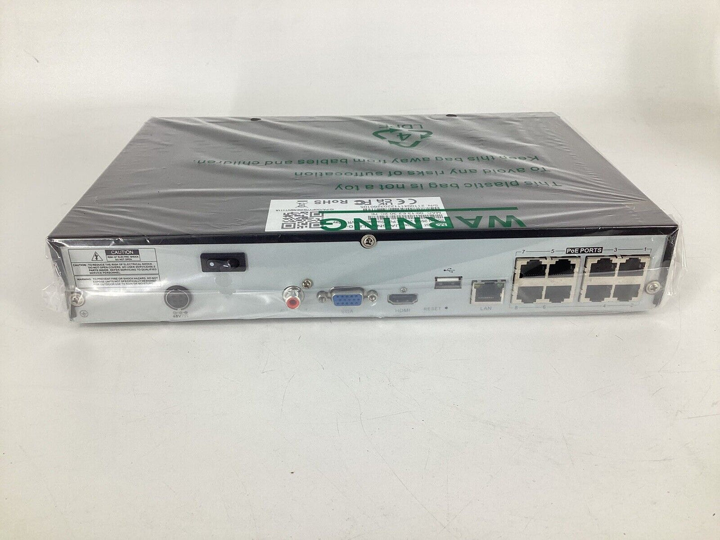 NEW USA Vision SNVRL810 8ch PoE+ 4K SNVR, NRL810P DVR