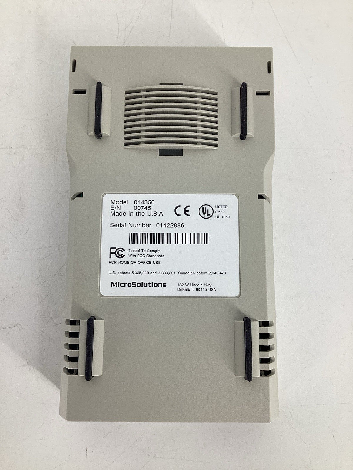 MicroSolutions 014350 Backpack Parallel Port 1.44mb / 3.5" Floppy Drive *Read