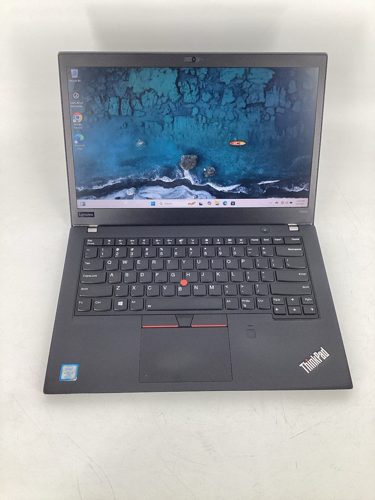 Lenovo ThinkPad T480s 14" (i7-8650U @1.9GHz, 8GB RAM, 256GB SSD) Win11Pro No AC
