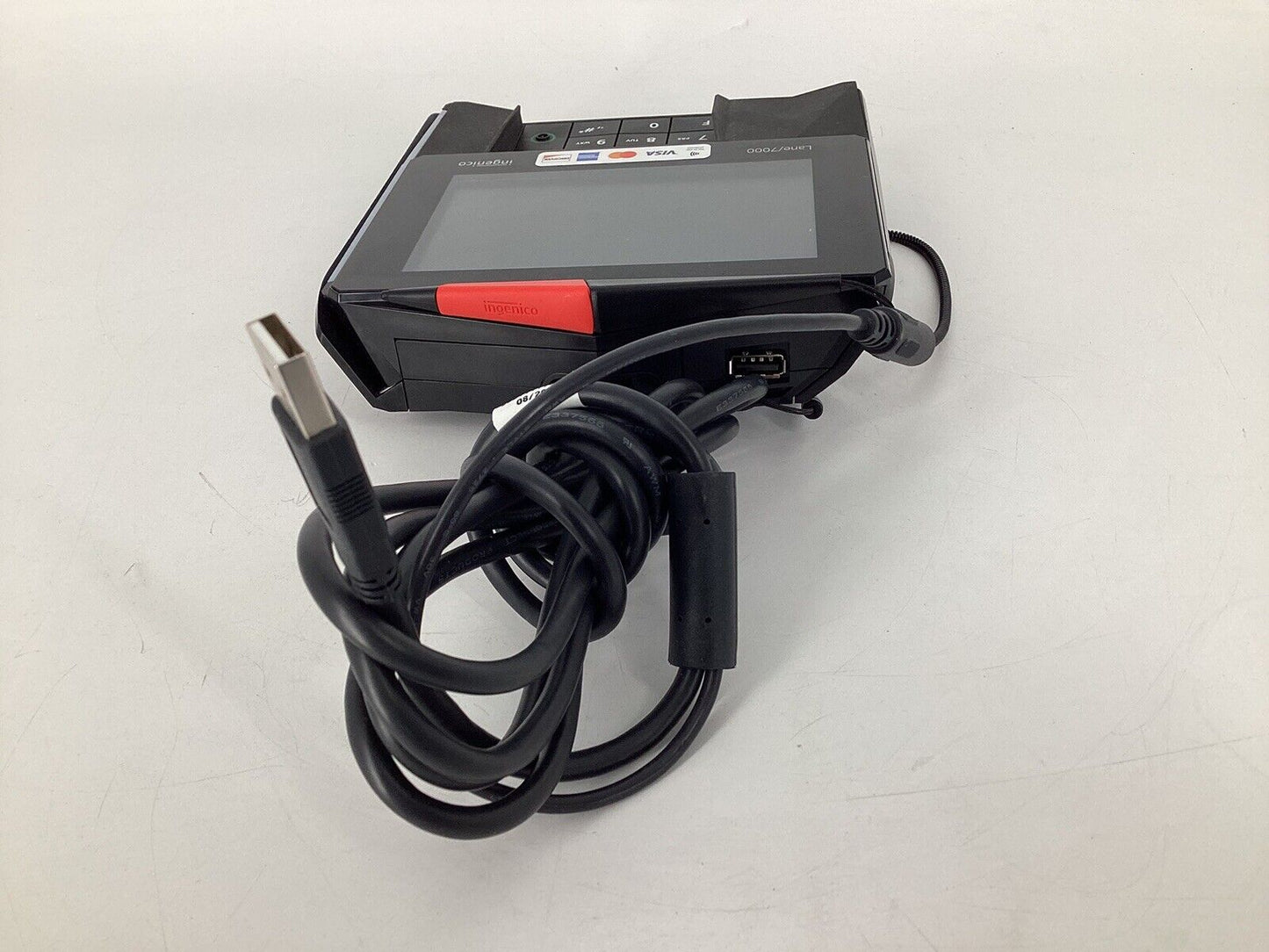 INGENICO LANE/7000 PRG30110678R CREDIT CARD TERMINAL w/AC