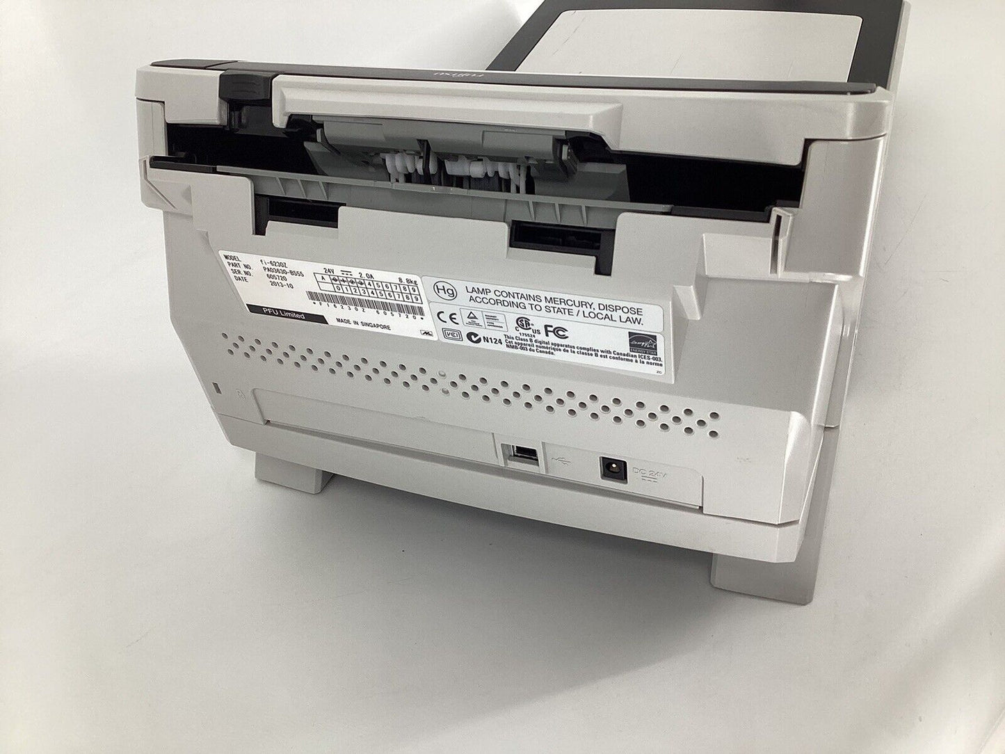 Fujitsu FI-6230Z Full Color Scanner with Scanning Bed - good No AC & Tray