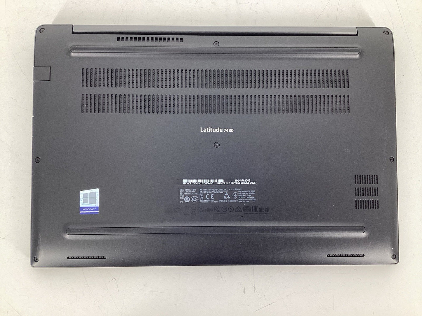 LOT OF 5 Dell Latitude 7480 14" (i7-6600U @2.6GHz, 8GB RAM, No SSD, No OS) No AC