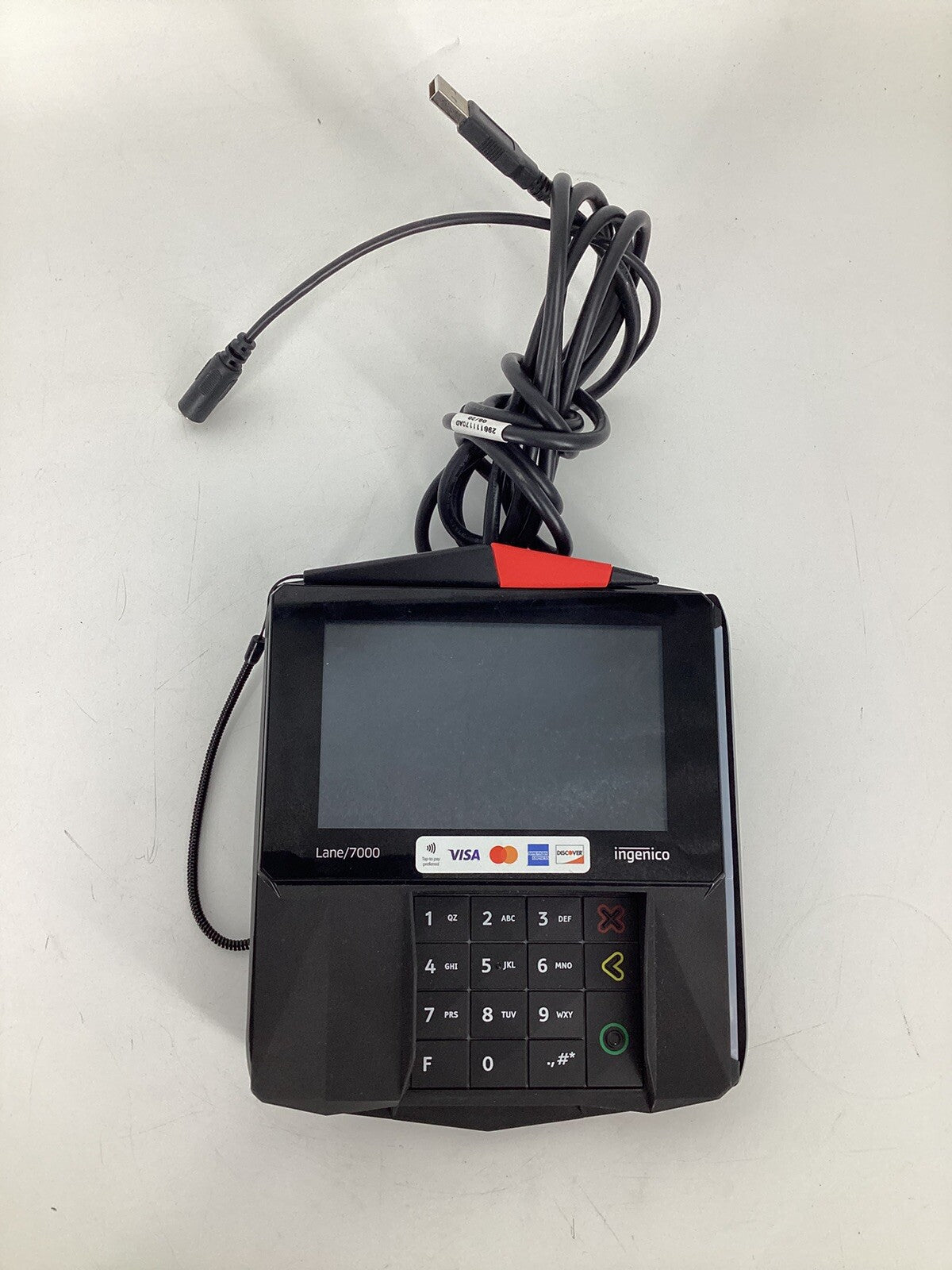 INGENICO LANE/7000 PRG30110678R CREDIT CARD TERMINAL w/AC