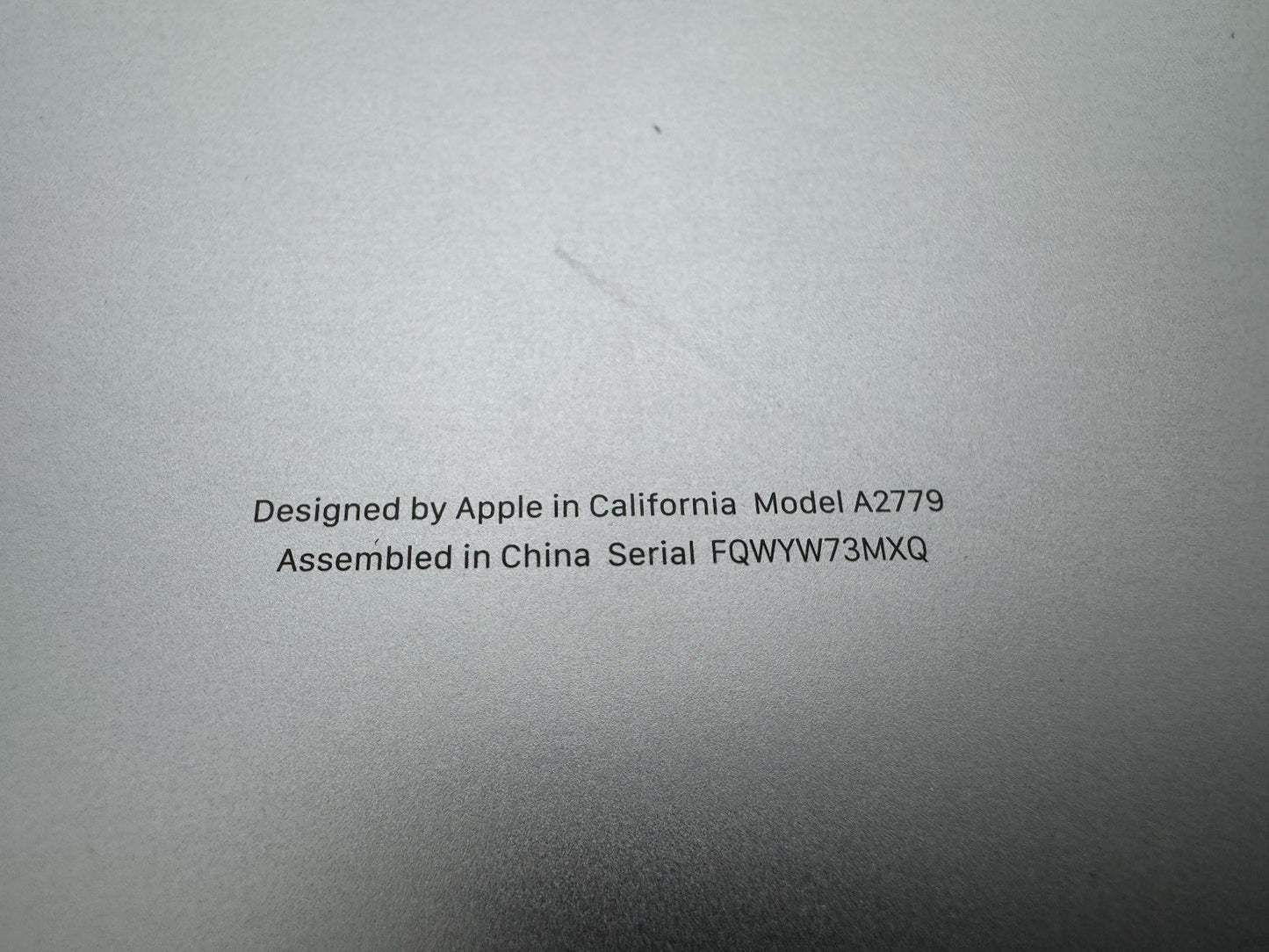 Genuine Apple MacBook Pro 14" Bottom Case Space Gray A2779