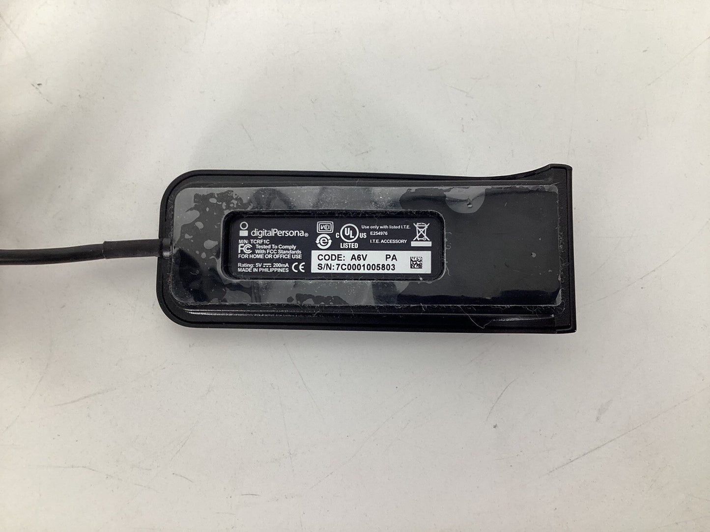 DigitalPersona EikonTouch Fingerprint Reader PN # TCRF1C A6V PA