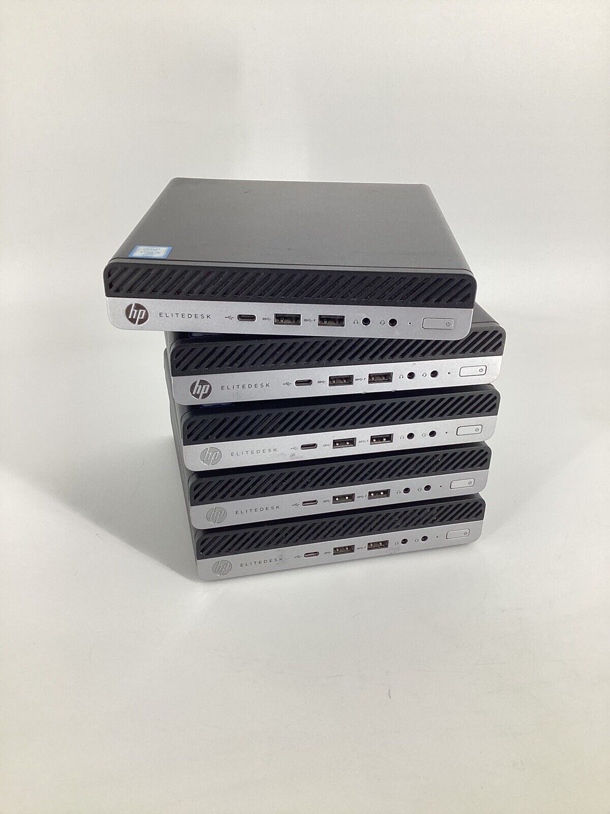 5 LOT HP Elitedesk 800 G3 Mini PC (i5-6500T, 8GB RAM, No SSD, No OS) No AC *Read