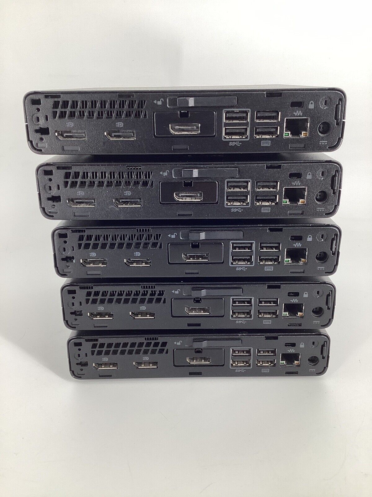 5 LOT HP Elitedesk 800 G3 Mini PC (i5-6500T, 8GB RAM, No SSD, No OS) No AC *Read