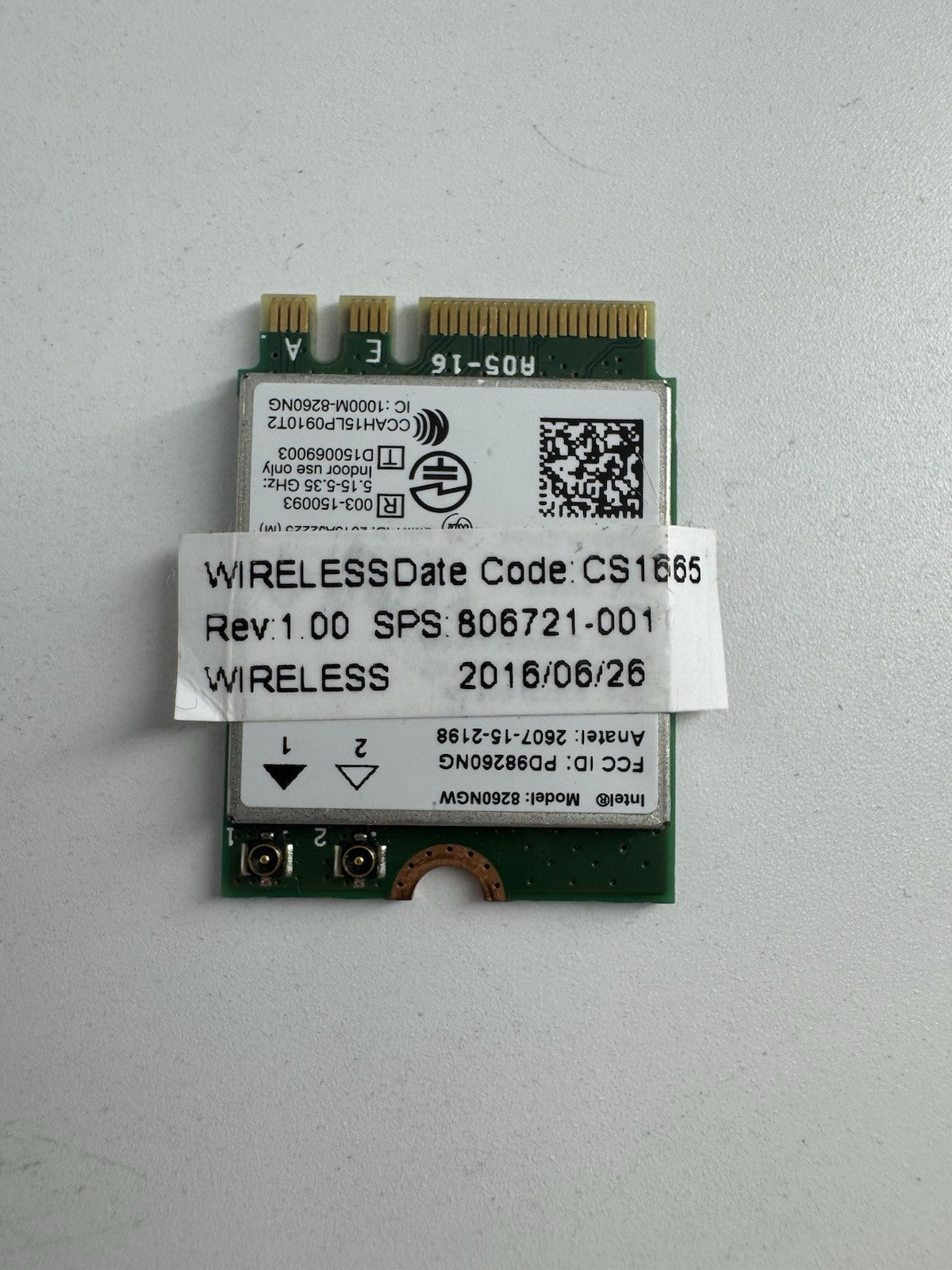 LOT OF 5 Intel 8260NGW 8265NGW 0KJTH7 Wireless AC+BT4.2 Wi-Fi Cards