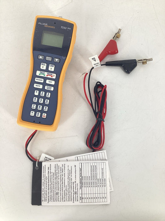 FLUKE NETWORKS TS 53 PRO TEST SET (21E) - GREAT!