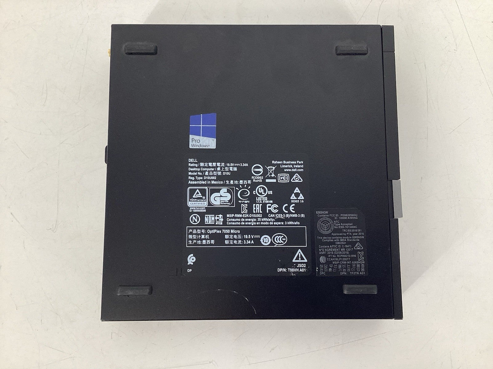 Dell OptiPlex 7050 MFF (i5-6500T @2.5GHz, 12GB RAM No SSD, No OS) No AC