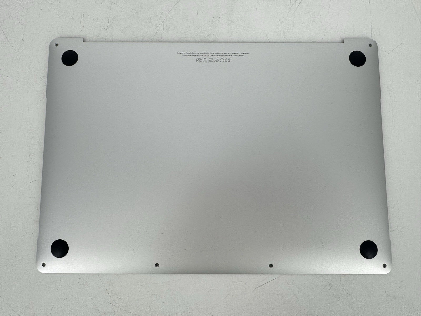 Apple MacBook Pro 13-inch 2017 A1706 Back Cover  Silver
