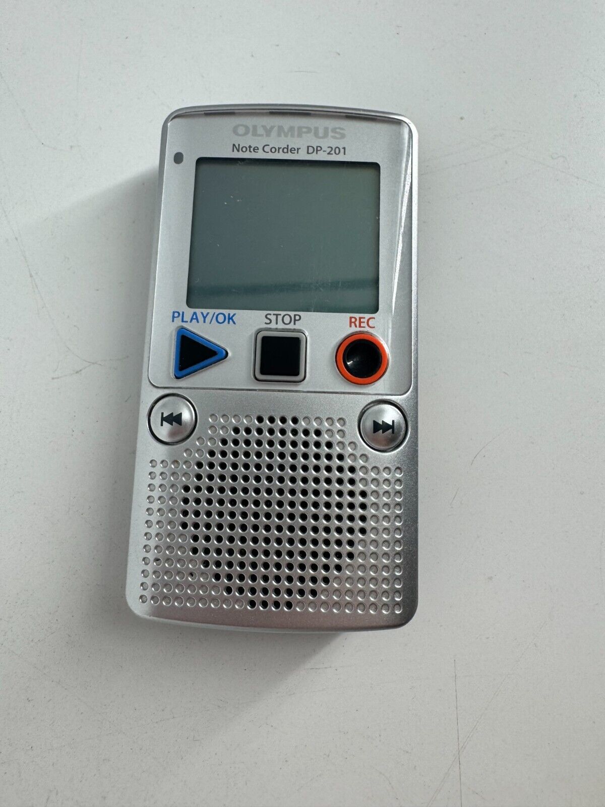 Olympus Note Corder DP-201 Digital Voice & Record Playback Tested Working