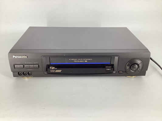 PANASONIC PV-V4620 Blue Line VCR VHS Combo Player Recorder - Tested - No Remote