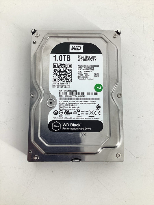 Western Digital Black WD1003FZEX 1TB 64MB 6Gbs SATA Desktop HDD Hard Drive GC