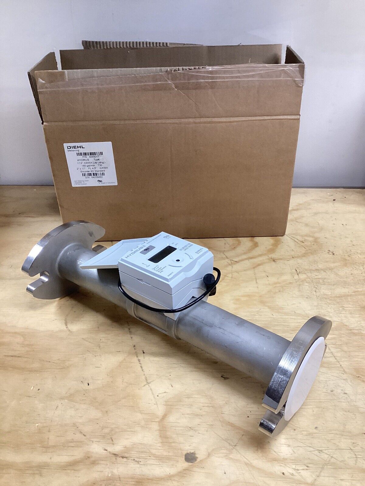 Diehl hydrus Type 171 | 2" x 17" water Meter Brand New Never Used