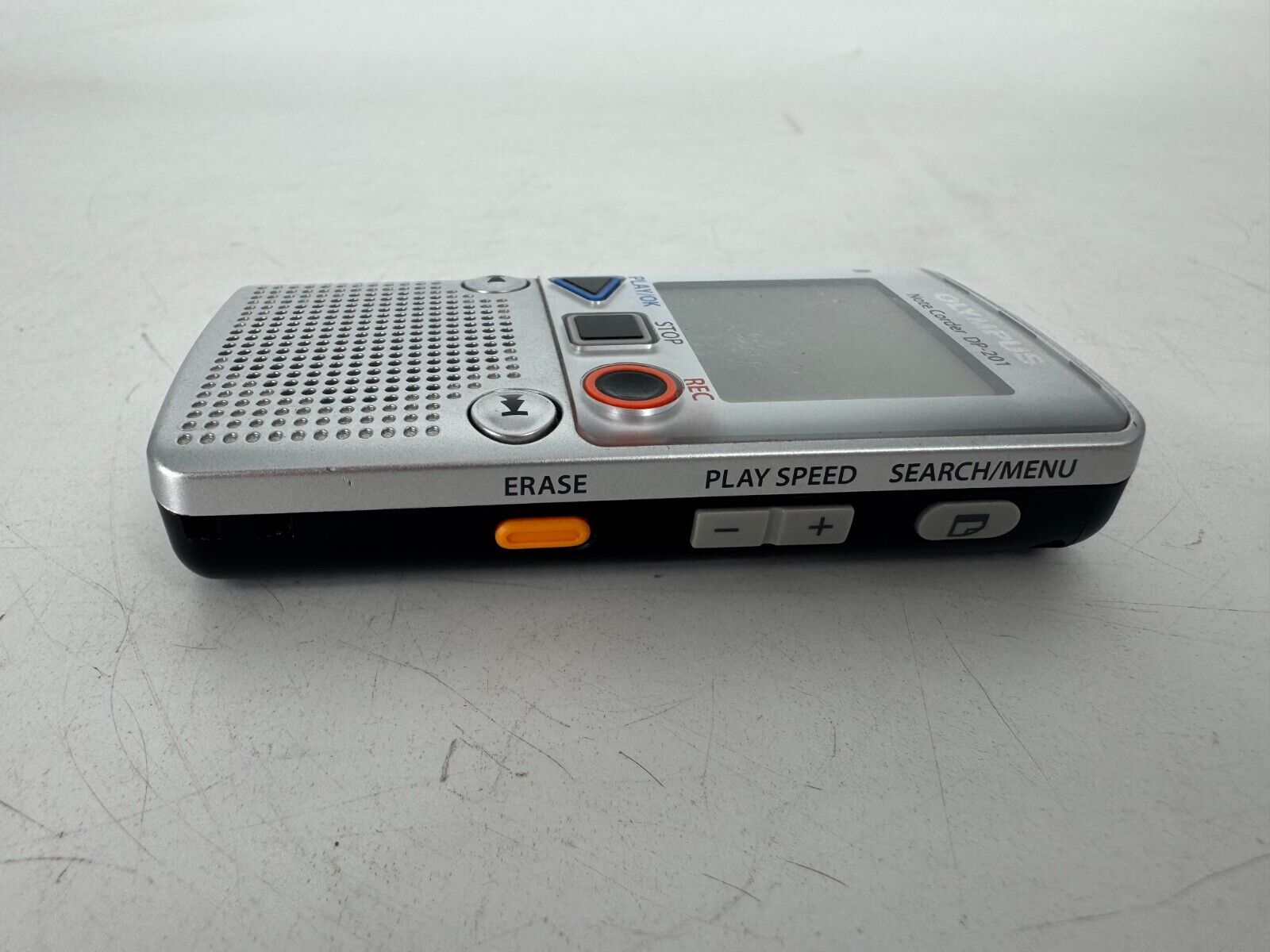 Olympus Note Corder DP-201 Digital Voice & Record Playback Tested Working