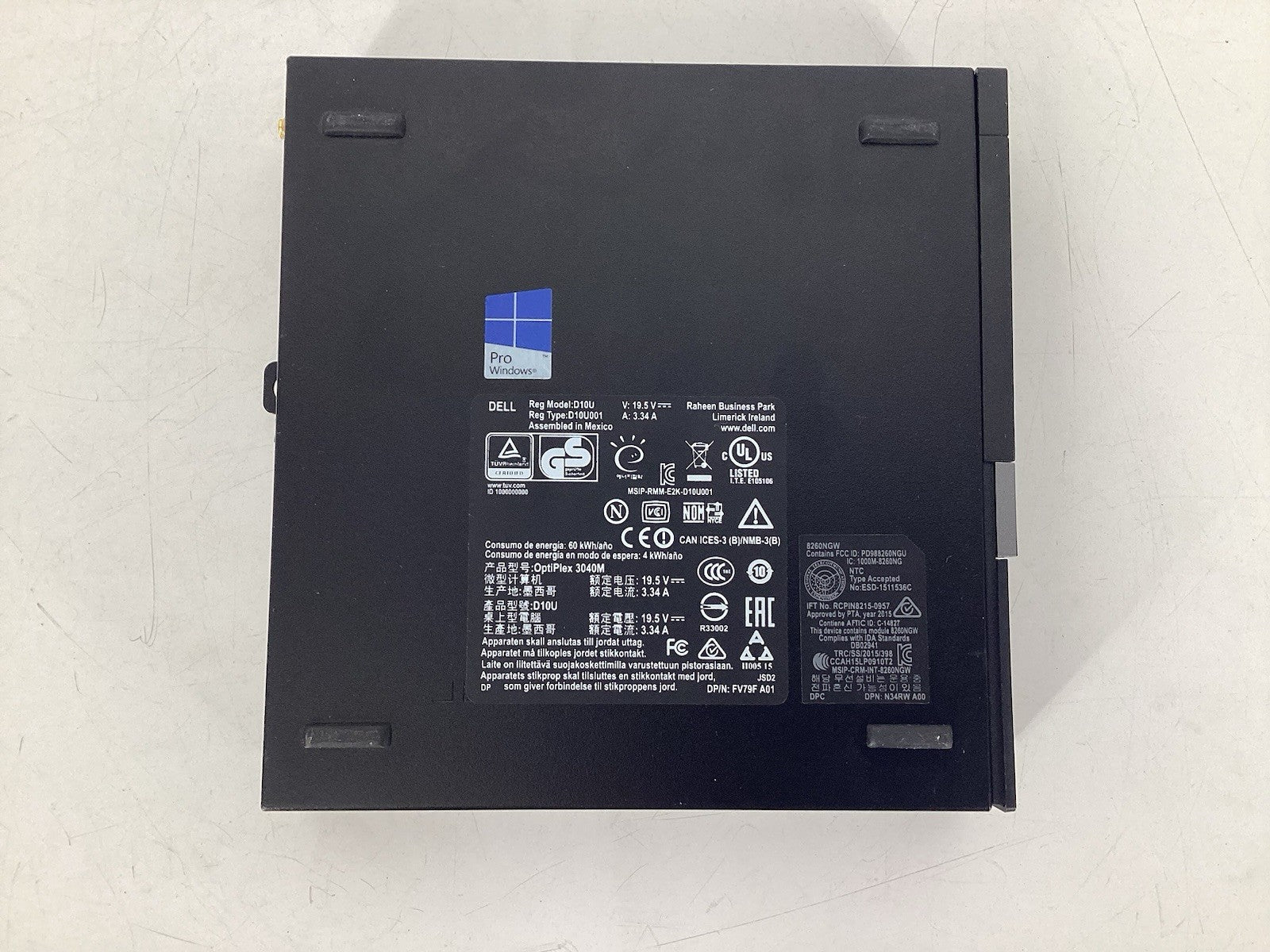 Dell Optiplex 3040 Micro (i5-6500T @2.5GHz, 4GB RAM, No SSD, No OS) No AC