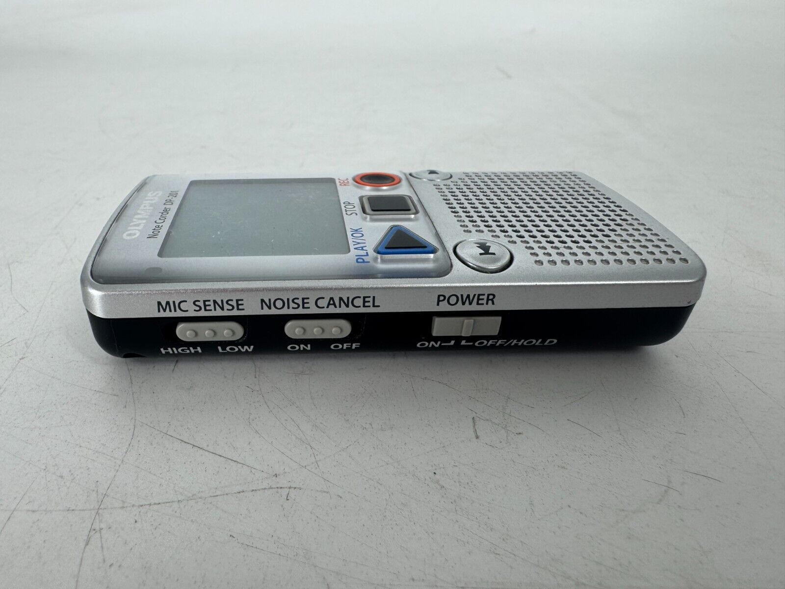 Olympus Note Corder DP-201 Digital Voice & Record Playback Tested Working