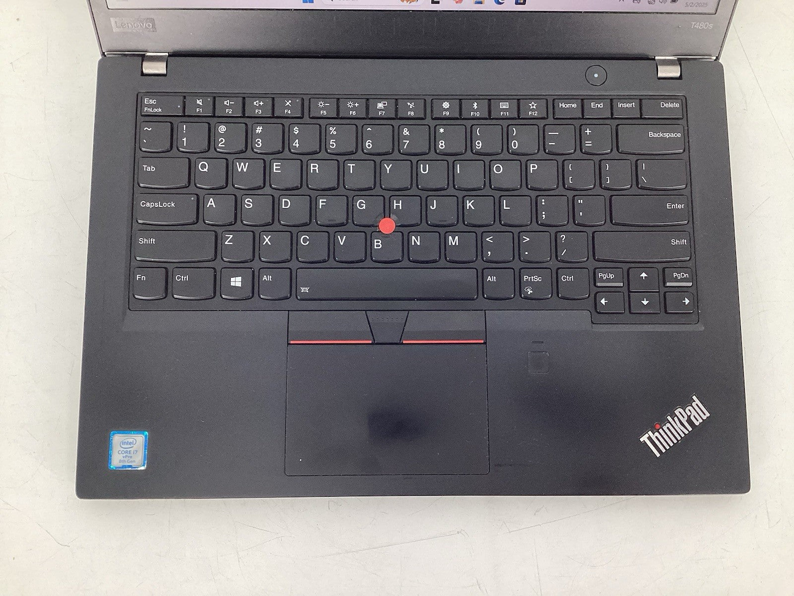 Lenovo ThinkPad T480s 14" (i7-8650U @1.9GHz, 8GB RAM, 256GB SSD) Win11Pro No AC