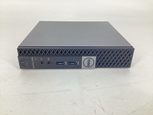 Dell Optiplex 3046 Micro (i3-6100T @3.2GHz, 8GB RAM, No SSD, No OS) No AC
