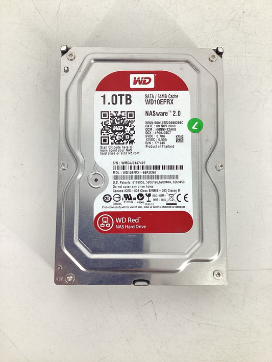 WD Red 1TB WD10EFRX 3.5" SATA NASware Hard Drive
