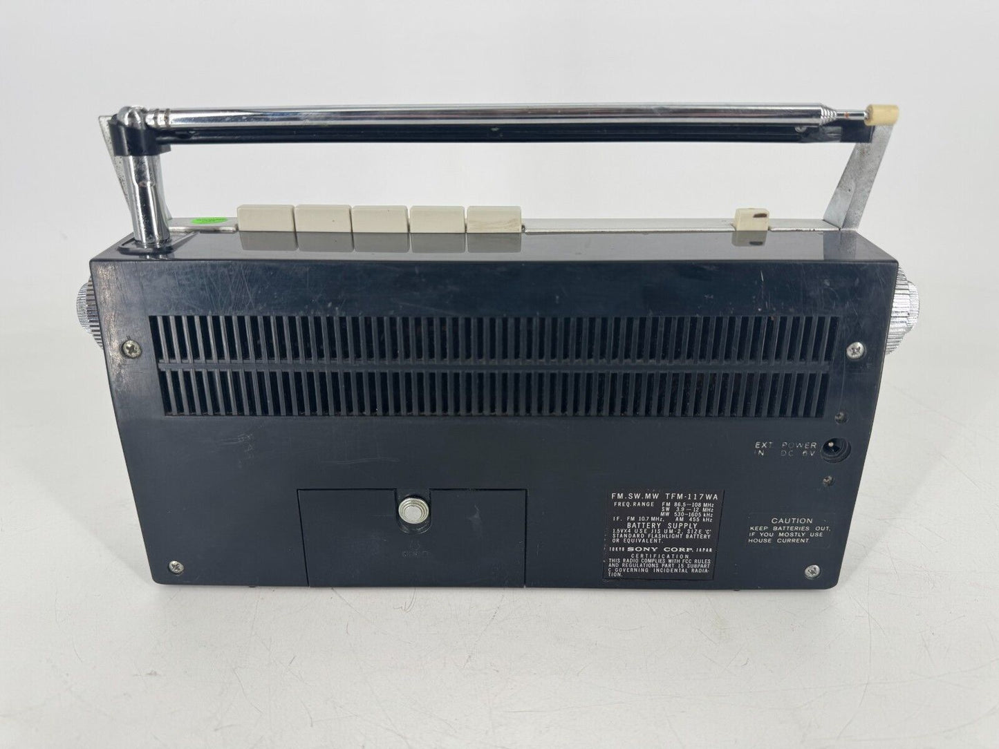 VINTAGE Sony Radio TFM-117WA *Tested Works!
