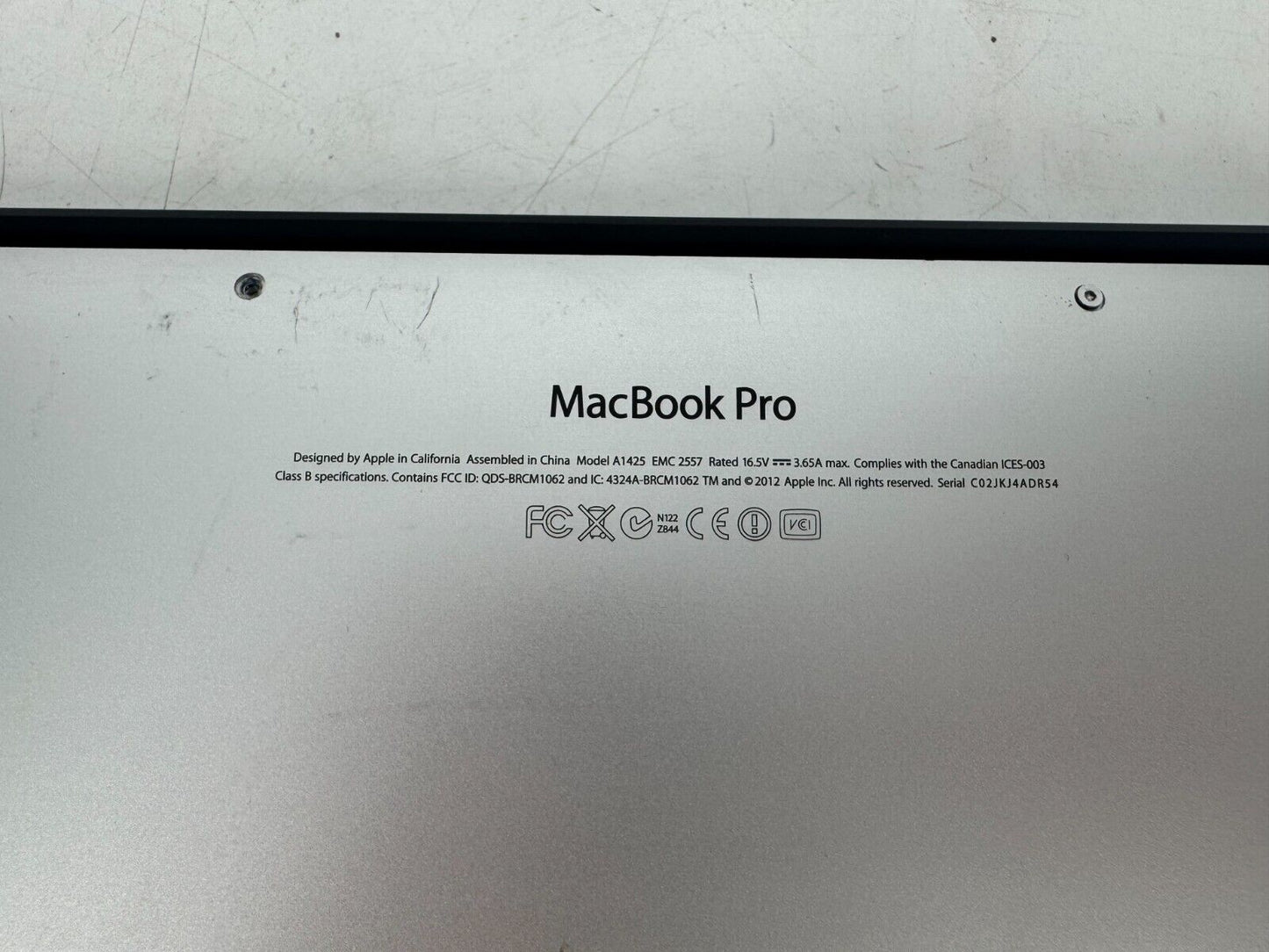 Apple MacBook Pro 13" 2013 Retina (Core i5 2.5GHz 8GB RAM 256GB SSD) No AC *Read