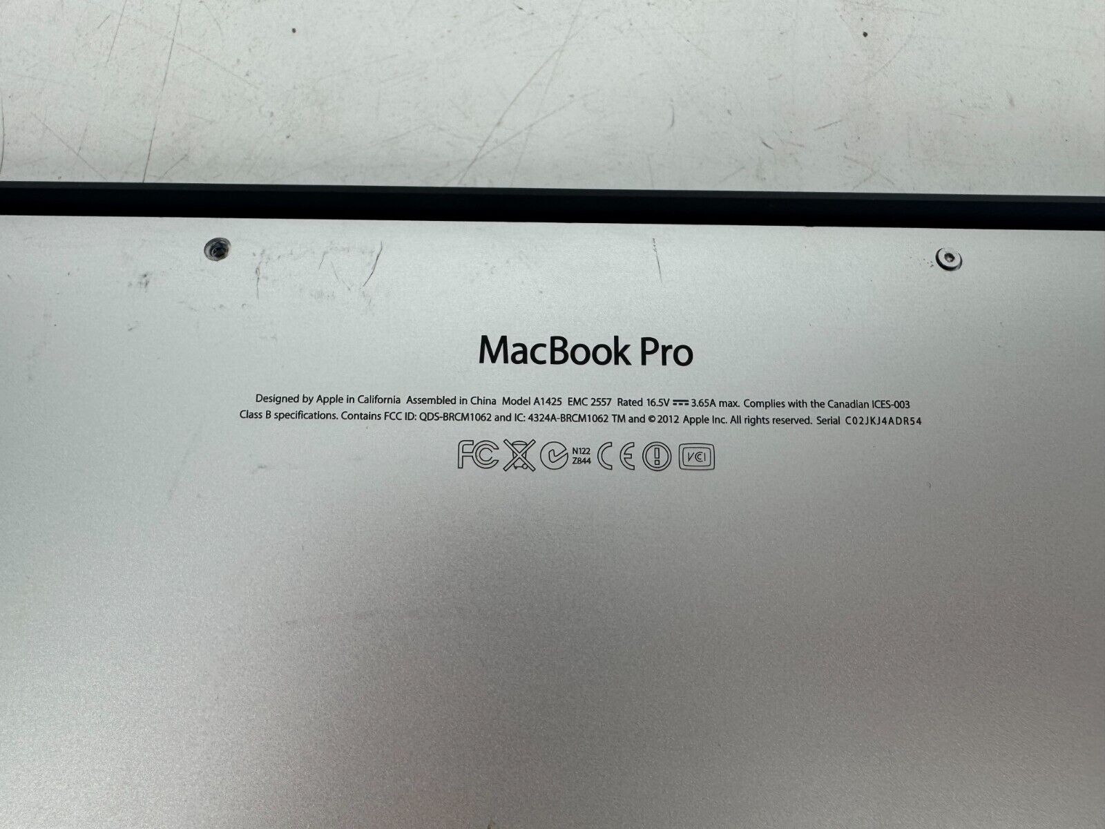 Apple MacBook Pro 13" 2013 Retina (Core i5 2.5GHz 8GB RAM 256GB SSD) No AC *Read