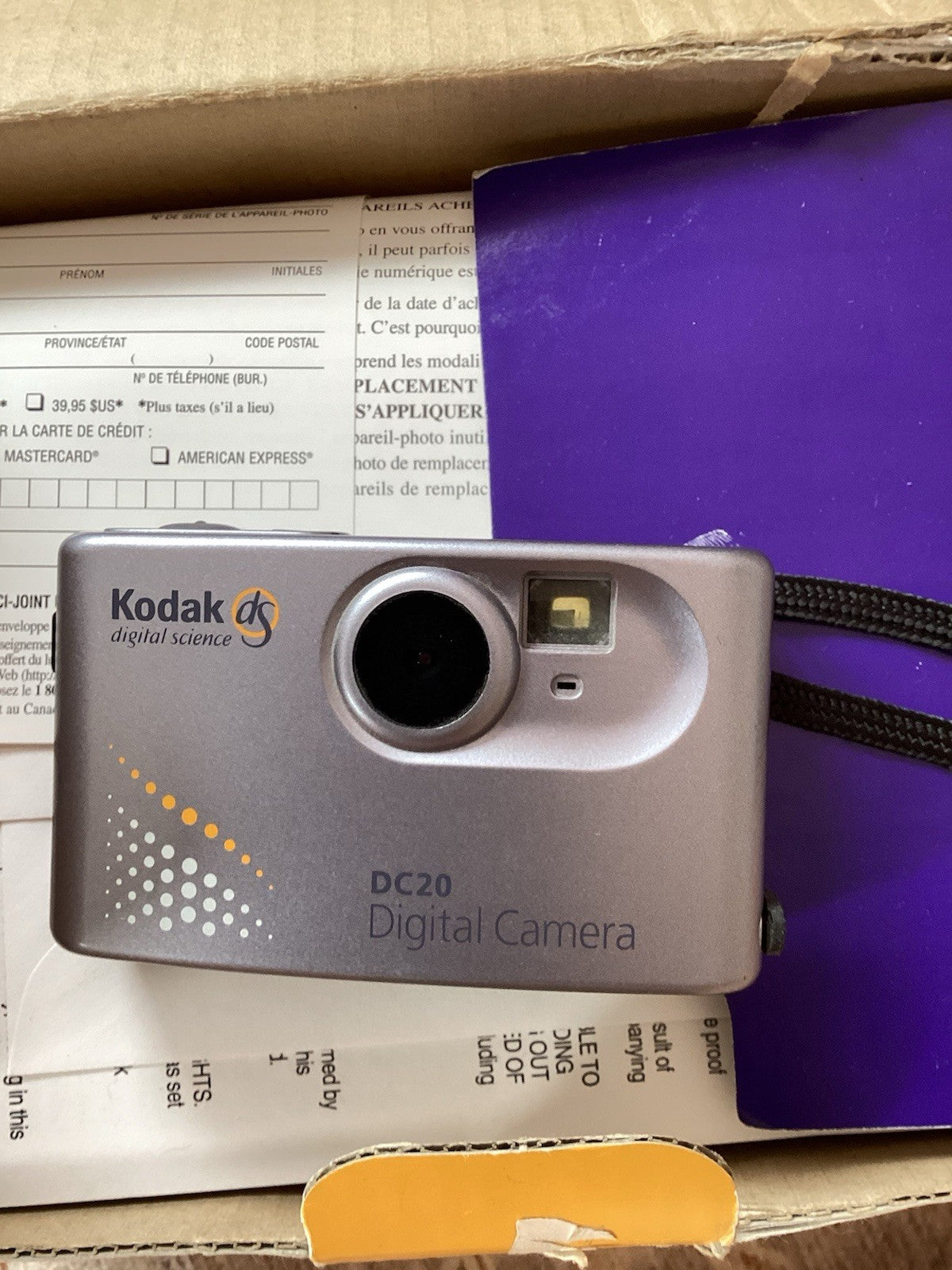 Kodak DC DC20 0.2 MP Digital Camera - Silver