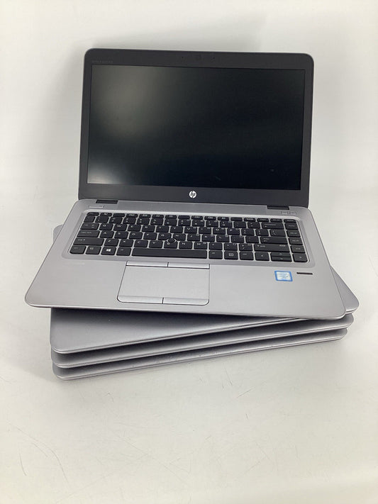 LOT OF 4 HP EliteBook 840 G4 14” (i7-7600U @2.8GHz, 8GB No SSD, No OS)  No AC