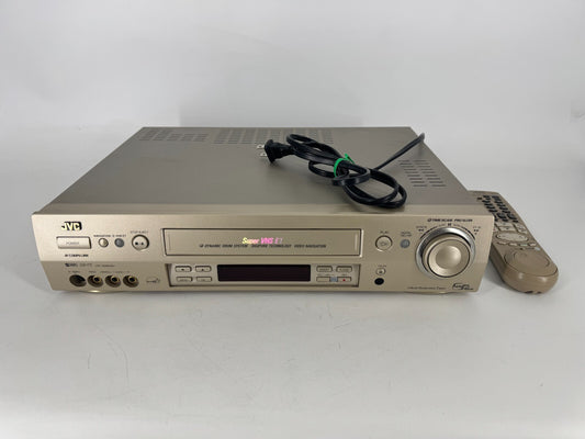 JVC HR-S9800U Super S-VHS SVHS Super VHS TBC VCR Hi-Fi Dynamic Drum System WORKS