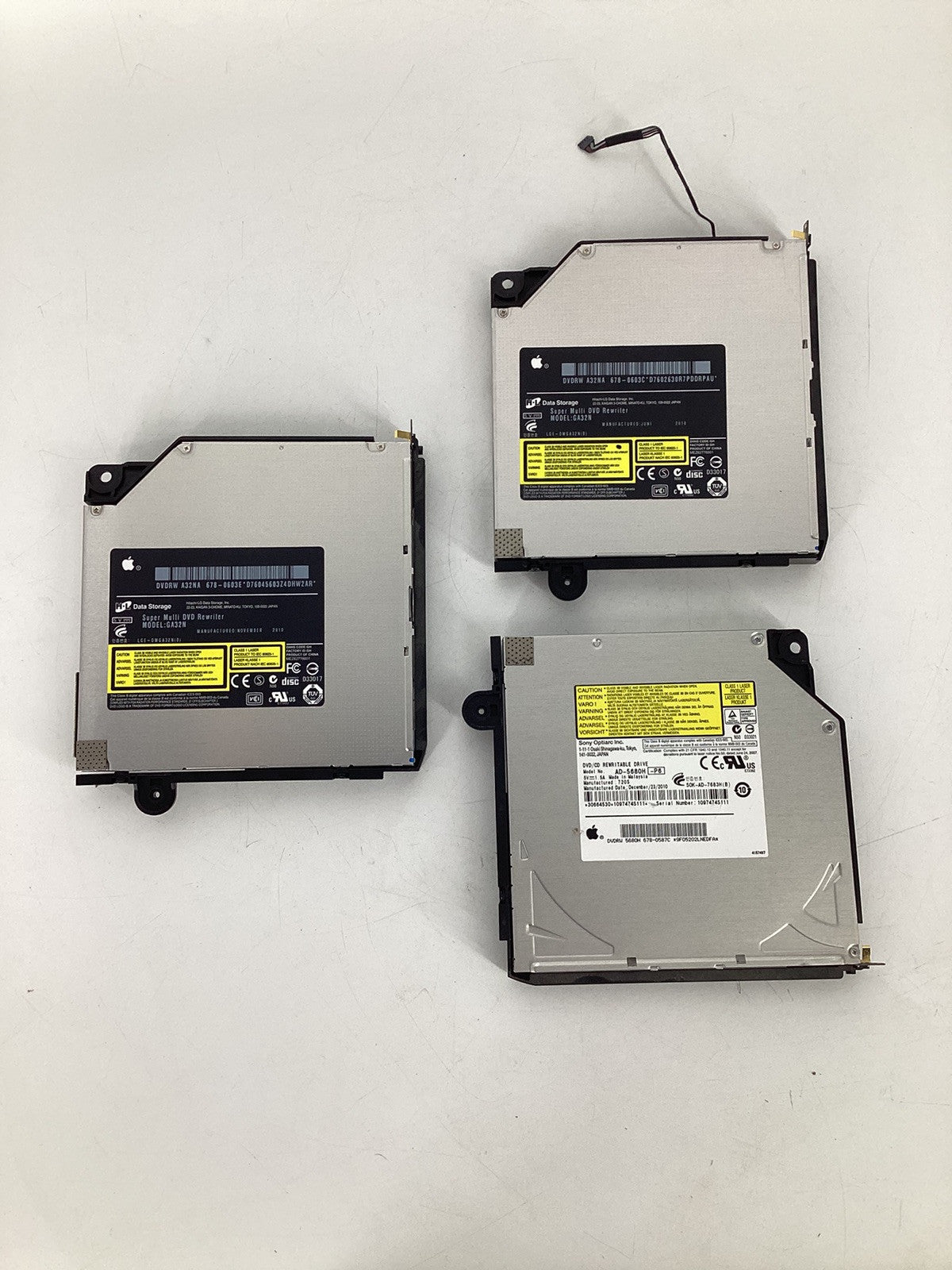 3 LOT iMac 21.5" A1311 27" A1312  Optical CD DVD/RW Drive GA32N w/ Sensor Cable
