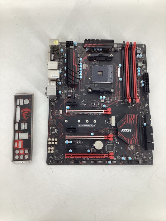 MSI X370 GAMING PLUS Motherboard AMD X370 DDR4 Socket AM4 ATX w/ IO Shield